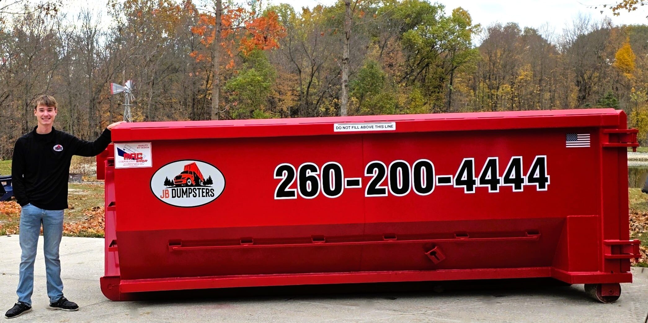 Dumpster 15 yard residential